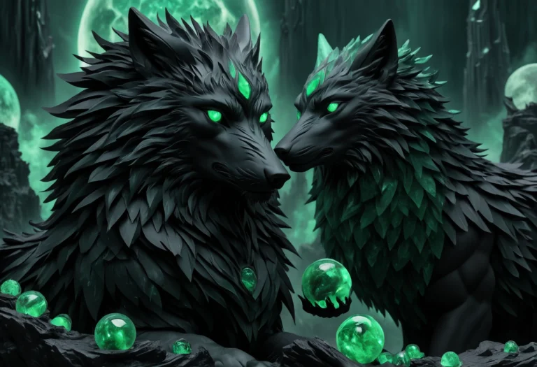 Jade Green, Obsidian Black, The Wolf And The Lamb, Meme, Mas...