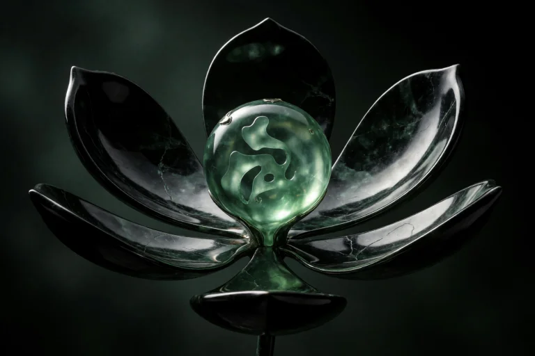 A Strange Flower-like Relic Opening In Complete Darkness, Wi...