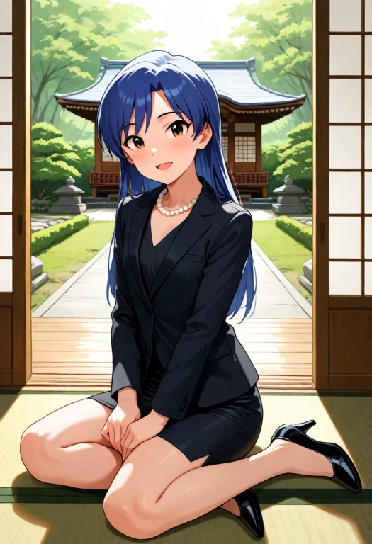 Masterpiece, 1girl, Idolmaster, Kisaragi Chihaya, Black Penc...