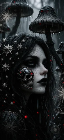 Ta86wistfall, Anime Gothic Surreal Girl With Cracked Pale Sk... — Stable Diffusion AI Prompt: ta86_wistfall, anime gothic surreal girl with cracked pale skin, dramatic kohl e...