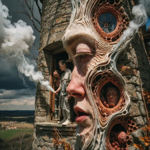 Loramawpsykekrea1 Psyke. Hyperreal Photograph. A Bizarre Abs... — Stable Diffusion AI Prompt: Psyke. Hyperreal photograph. A bizarre Absurdist photo. Expressionism, magnific...