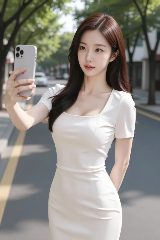 Masterpiece,best Quality,looking At Viewer,a Korean Woman Ta...