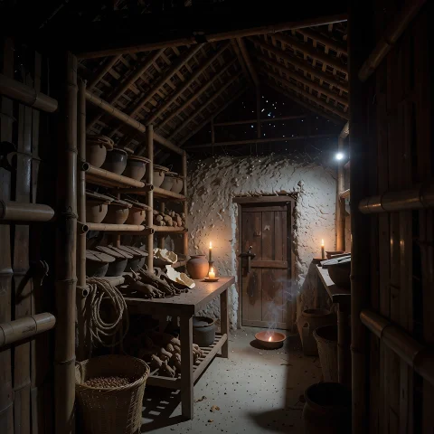 Main Prompt A Detailed, Eye-level Close-up Photograph Captur... — Stable Diffusion AI Prompt: Main Prompt: A detailed, eye-level close-up photograph capturing the interior wo...