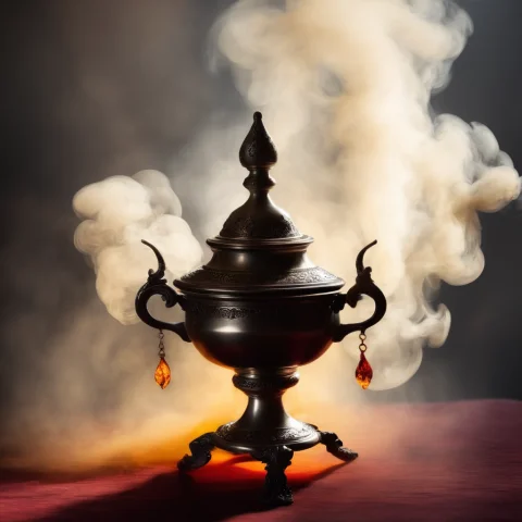 Jfasciweb, Tarnished Silver Censer Trailing Smoke, Gothic At... — SDXL AI Prompt: jfasci_web, tarnished silver censer trailing smoke, gothic atmosphere, cathedral...