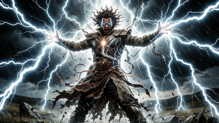 A High-energy, Chaotic Comic Book Digital Painting Of The St...