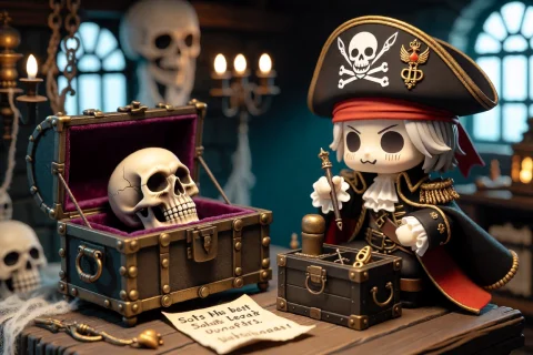 Generation Modekrea2txt2img Positive Promptchibihalloween Sc... — Stable Diffusion AI Prompt: Generation Mode:krea2_txt2img Positive Prompt:Chibi_Halloween scenes of pirates...