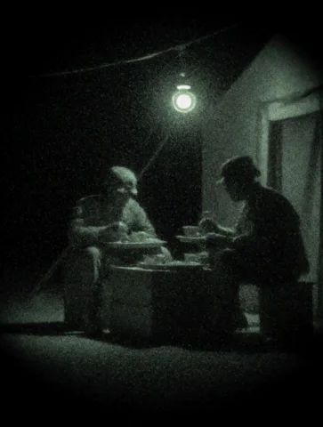 Nvdstyle, A Circular Night Vision View With Dark Vignetted E... — Stable Diffusion AI Prompt: nvdstyle, a circular night vision view with dark vignetted edges. Two soldiers s...