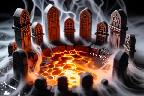 Generation Modekrea2txt2img Positive Promptchibihalloween Cu... — Stable Diffusion AI Prompt: Generation Mode:krea2_txt2img Positive Prompt:Chibi_Halloween curved obelisks fo...