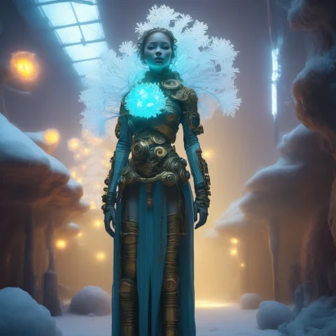 Jsolarumfashion, Jthresholdrupture, Shamanic Mechanical-orga... — SDXL AI Prompt: jsolarum_fashion, jthreshold_rupture, shamanic mechanical-organic hybrid figure,...