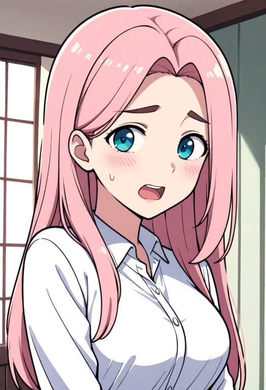 1girls, Upper Body, Fluttershy, Indoors, Mature Female, Aged...