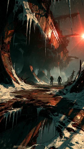 A Cinematic Extreme Wide Shot Of A Derelict Generation Ship... — Stable Diffusion AI Prompt: A cinematic extreme wide shot of a derelict generation ship drifting in interste...