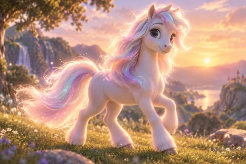 An Illustrious Diffused Pony, Animated By Krea — Stable Diffusion AI Prompt: an illustrious diffused pony, animated by krea