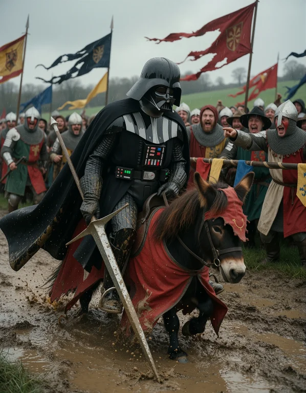 Cinematic Photo Final Prompt Darth Vader, Clad In His Full,...