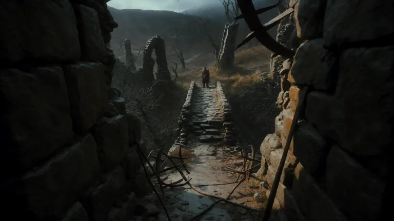 Hbbtdsltns2013, A Lone Figure Stands Atop A Crumbling Stone...