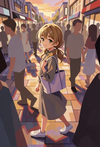 An Anime Illustration Of Mizuki, A 19-year-old University St... — Stable Diffusion AI Prompt: An anime illustration of Mizuki, a 19-year-old university student with soft flax...