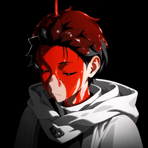 Rzqpour, Red Liquid, Liquid On Hair, Liquid On Face, 1boy, N... — Stable Diffusion AI Prompt: rzqpour, red liquid, liquid on hair, liquid on face, 1boy, natsuki subaru (re:ze...
