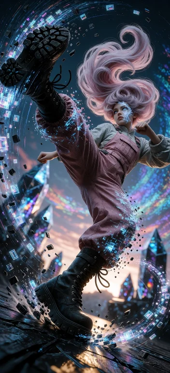 Ta86wistfall, Long Shot View Of An Anime Martial Artist With...