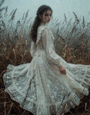 Embeddinglazypos, Embeddinglazyreal, Woman1.2 In Flowing Whi... — Stable Diffusion AI Prompt: embedding:lazypos, embedding:lazyreal, (woman:1.2) in flowing white vintage dres...