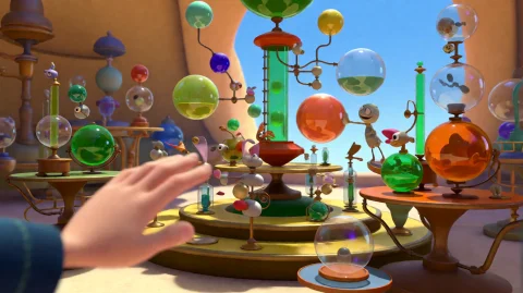 Mtrbnsns2007, A Hand Reaches Out Toward A Complex, Whimsical... — Stable Diffusion AI Prompt: mtrbnsns2007, A hand reaches out toward a complex, whimsical laboratory filled w...