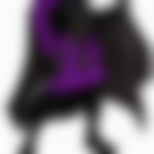 Grim Reaper, Purple Cloak, Full Body, Character Art