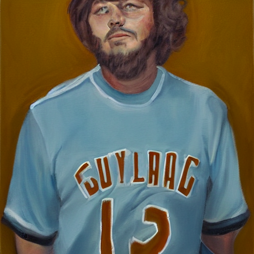 A Portrait Painting Of Rickie Zull