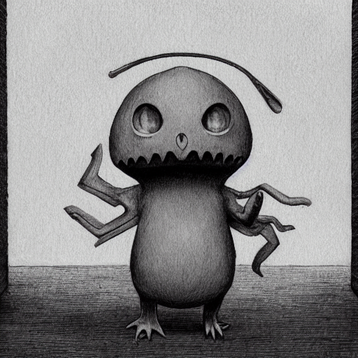 Gloomy Pokemon Creature By John Kenn Mortensen, Style Of Sha...