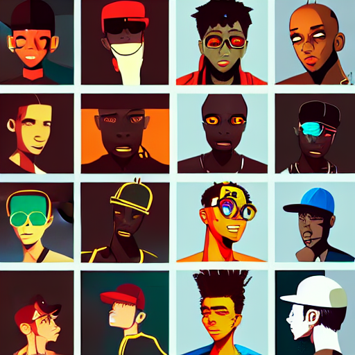 2 D Character Design, Male Rapper, Vector Art, Digital Art,...