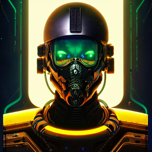 Award - Winning Digital Symmetric Portrait Concept Cyberpunk... — Stable Diffusion AI Prompt: award - winning digital symmetric portrait concept cyberpunk space pirate, legen...