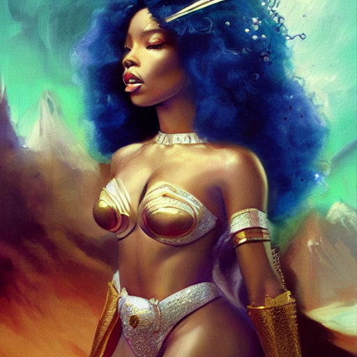 Sza As A Princess Of Saturn, Profile Photo, Cinematic, Intri...