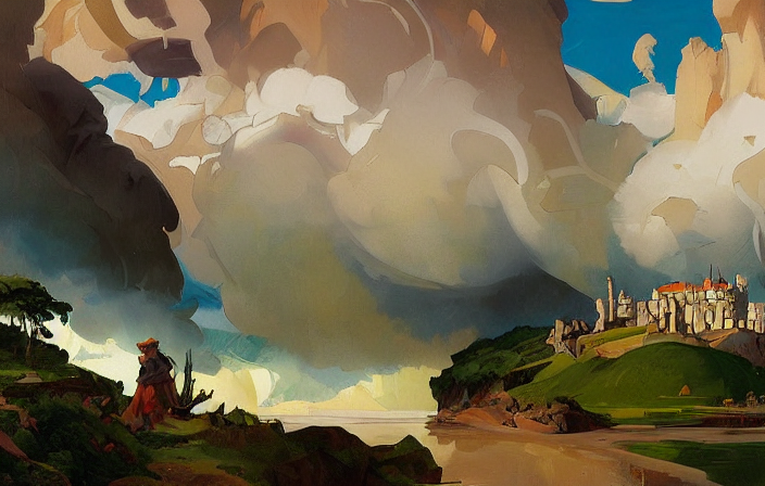 Painting By Rhads, Sargent And Leyendecker And Greg Hildebra...
