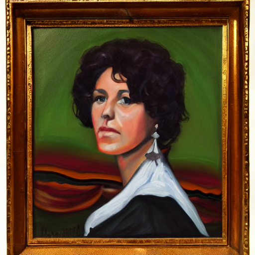 A Portrait Painting Of Sherika Capparelli