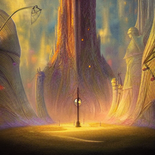 Epic Sylph City. Beautiful Digital Painting By Vincent Bons,...