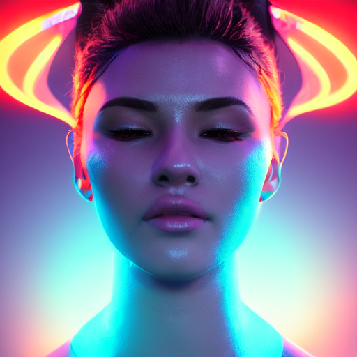 Face Shot Of A Beautiful Woman Performing Onstage Trending O...