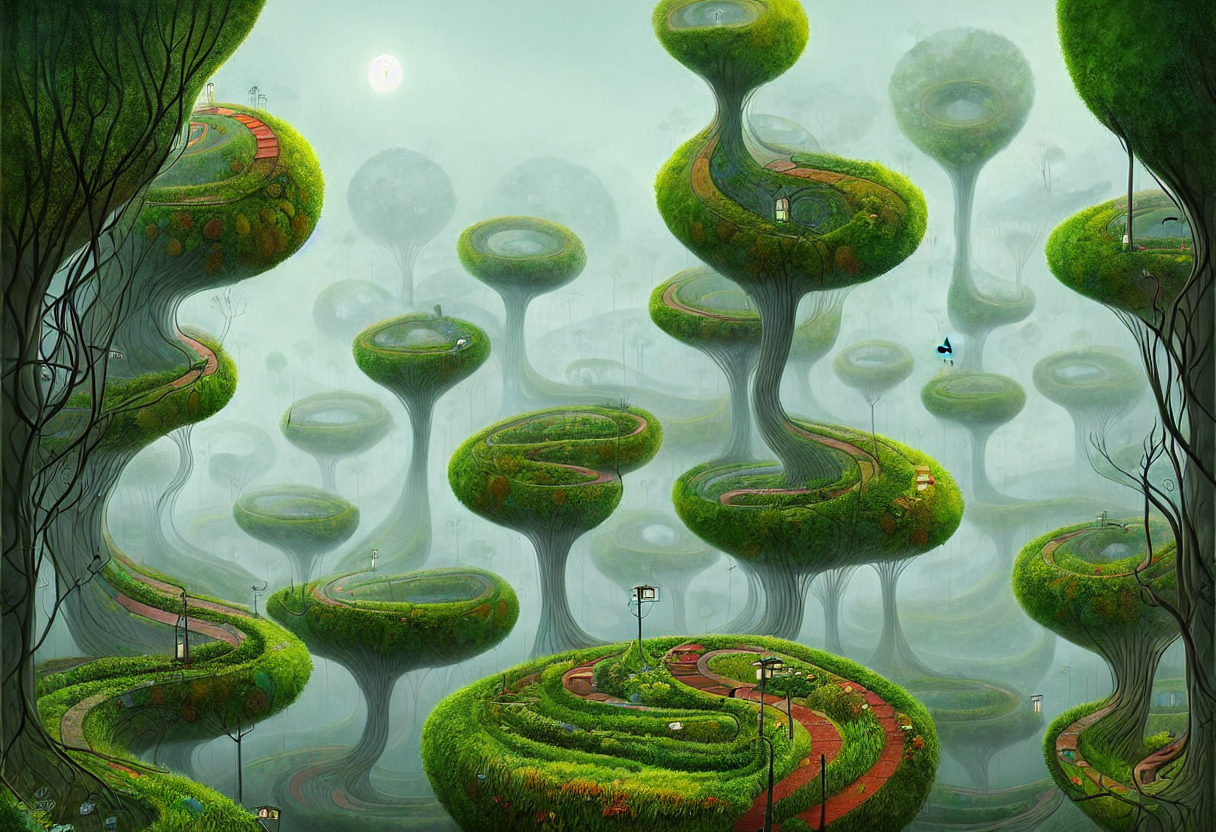 Gediminas Pranckevicius Beautiful City Of The Future, Overgr...