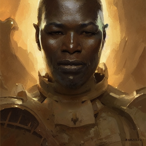 A Futuristic West African Man, Sci Fi Character Portrait By...