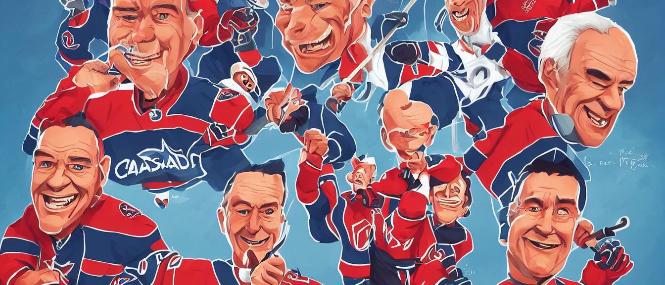 Face Icon Stylized Minimalist Hockey Night In Canada Don Ch...