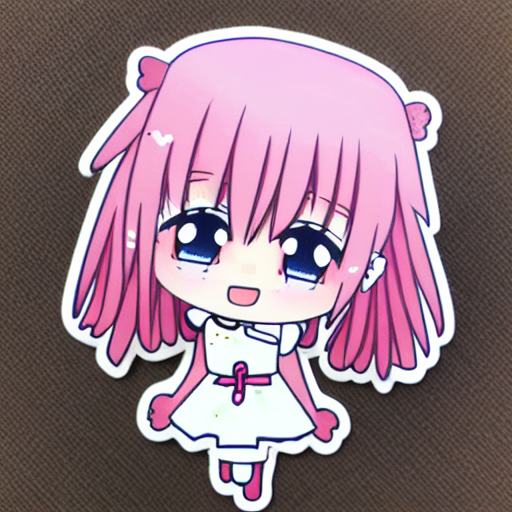 Die Cut Sticker Of Anime Chibi Kawaii Cute Tsundere Clover — Stable Diffusion AI Prompt: die cut sticker of anime chibi kawaii cute tsundere clover