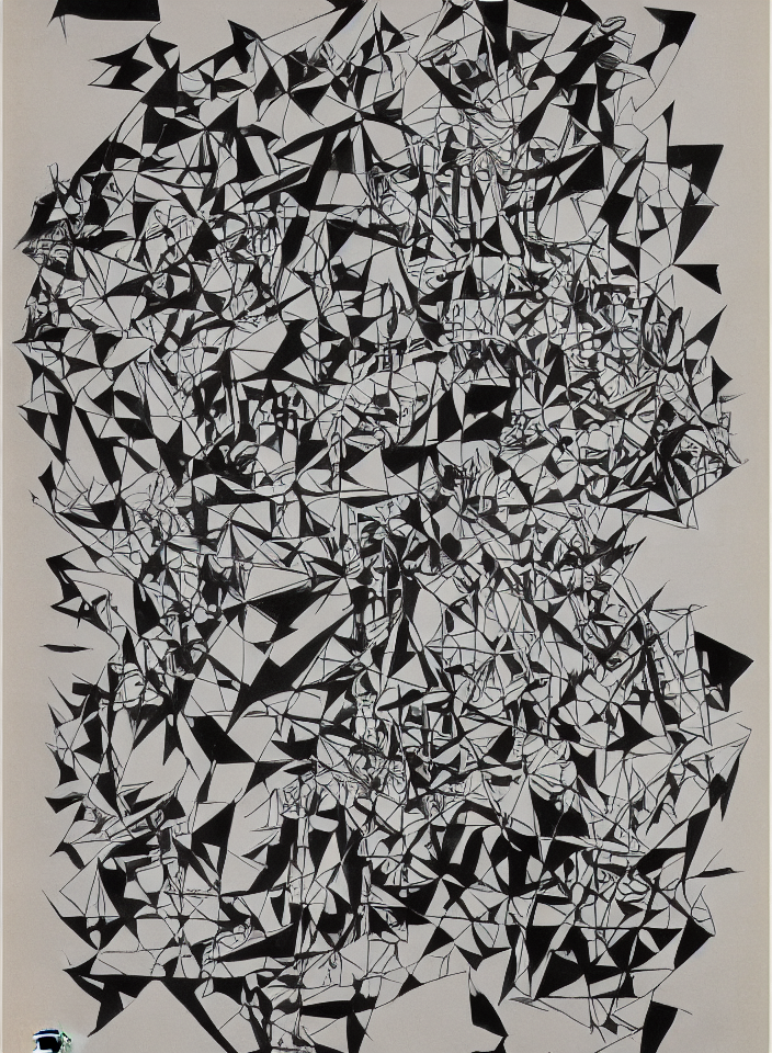 Fluorine By M. C. Escher, Endre Rozsda, Wu Guanzhong. Ink An...