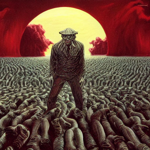 Many Human Cadavers Floating Face Down In An Infinite Sea Of...