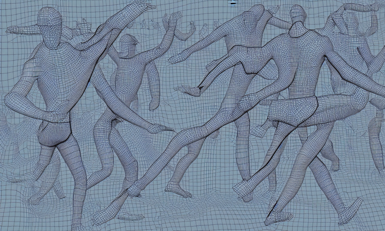 Dancing Man Pages, Voinic Manuscript, 3 D Art, Digitial Illu...
