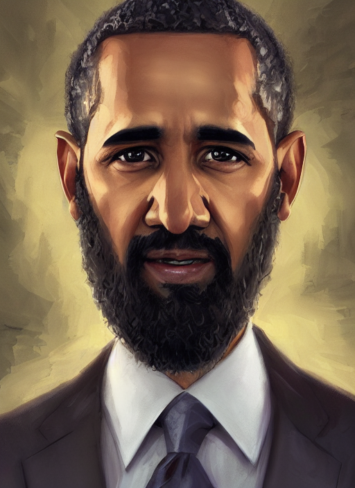 Symmetry Obama Bin Laden, Portrait, Perfect Lighting, 4 K, D...
