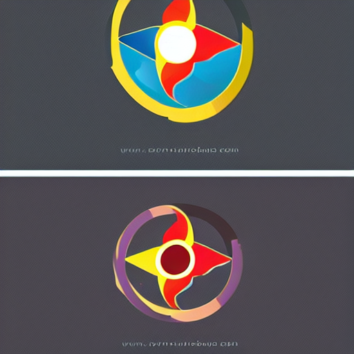 A Brand Logo Of A Tragic Supernova, Stylized Logo, Flat, Fla...