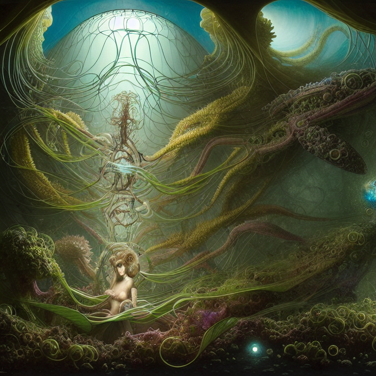 The Omni, Hatchlings, Interwoven Lush Layered Biomechanical,...