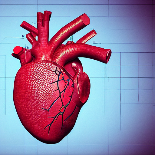 A Cybertronic Anatomically Correct Human Heart Textured Like...