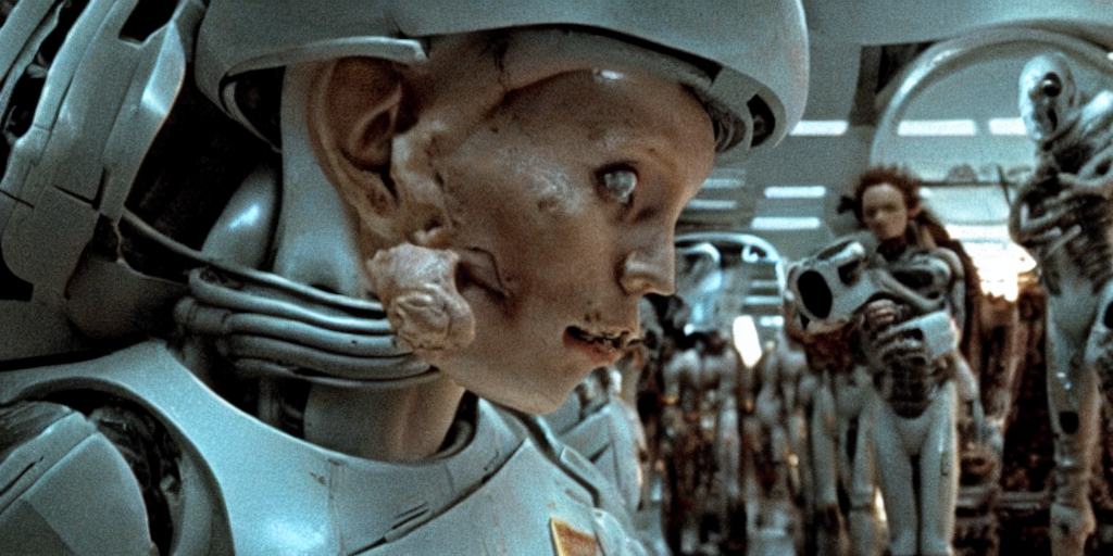 A Film Still From Alien By Wes Anderson
