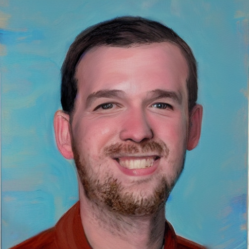 A Portrait Painting Of Daron Muehlberger