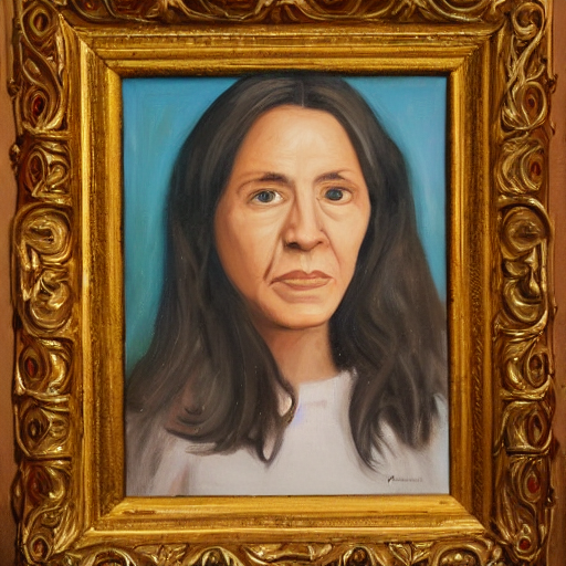 A Portrait Painting Of Manuela Ruiz Esparza