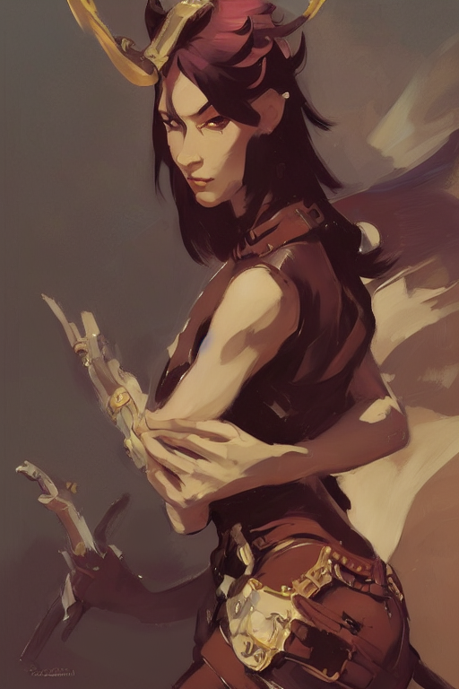 Portrait Of Vi From Arcane In Dark Dungeon, Jodhpurs Greg Ma...