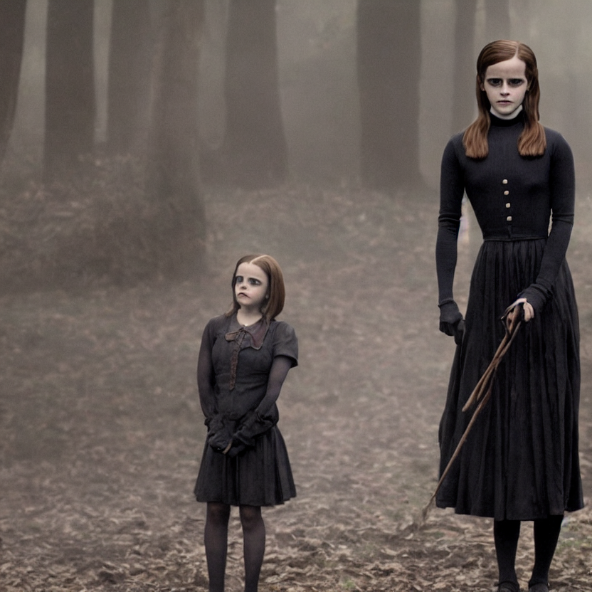 Emma Watson As Wednesday Addams, Movie Still, 8 K,