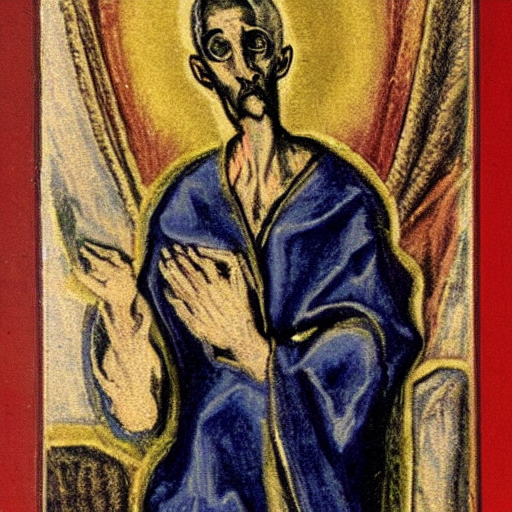 Tarot Card Painted By El Greco